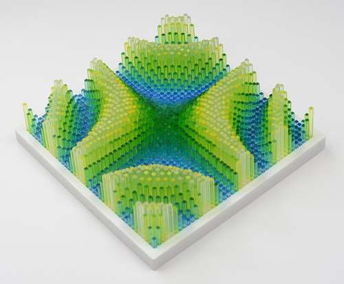 Riemann Sum of sin(x,y) Sculpture