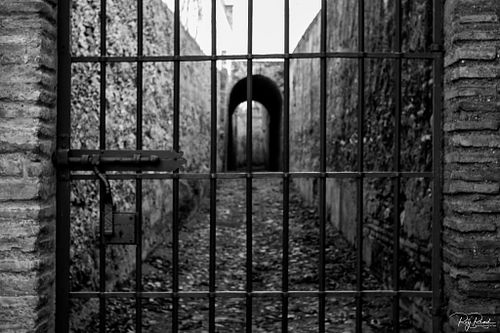 Behind locked gate ... Granada.