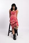 Ribbed Dress  -  Rosé Hour (Red)