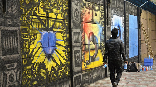 Tihar Jail's brush with colour