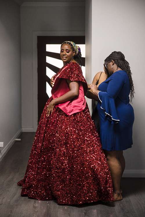 Bride Getting Ready