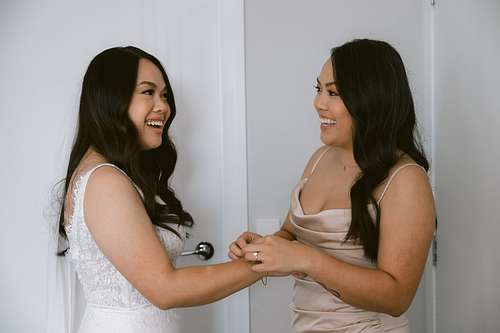 Bride Getting Ready