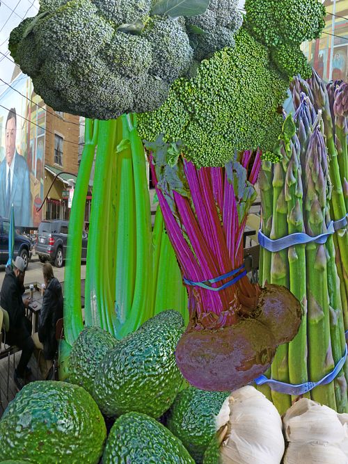 green vegetables, italian market
