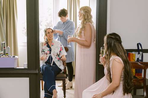 Bride Getting Ready