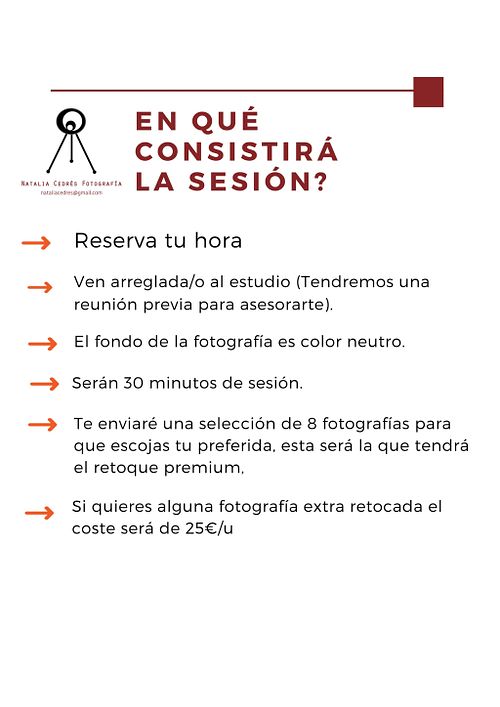 Sesión de Retratos Express