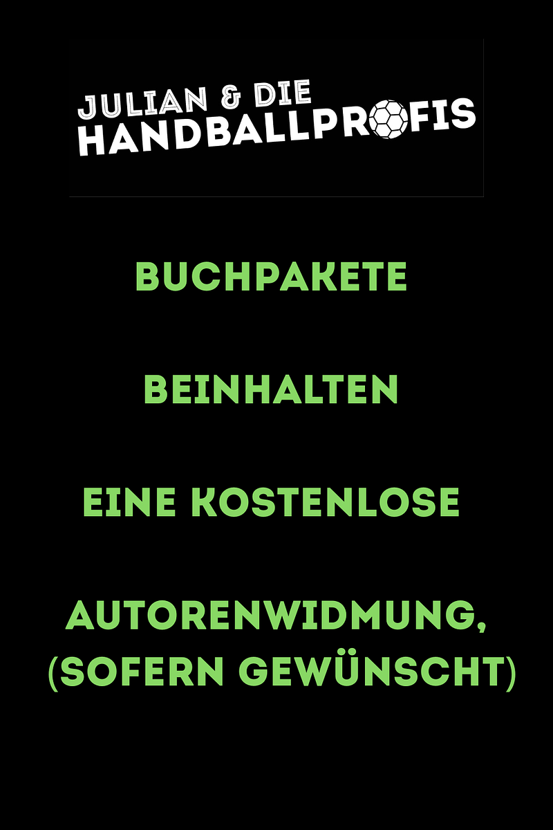 Band 1-4: JULIAN & DIE HANDBALLPROFIS