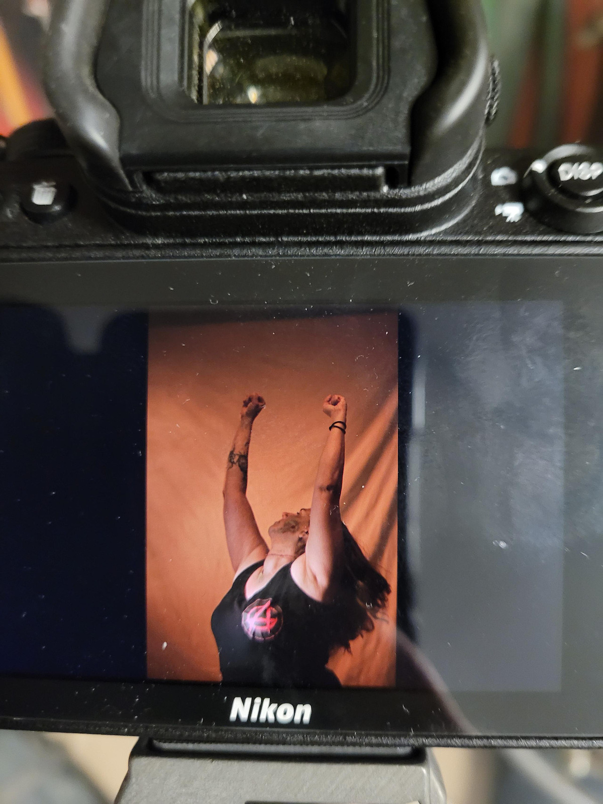 Back of Camera Image for Smells Like Zombie Spirit Conceptual Portrait