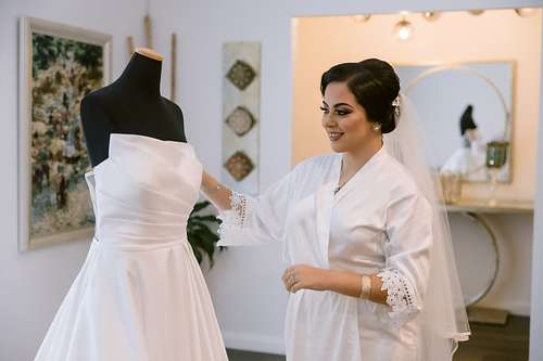 Bride Getting Ready