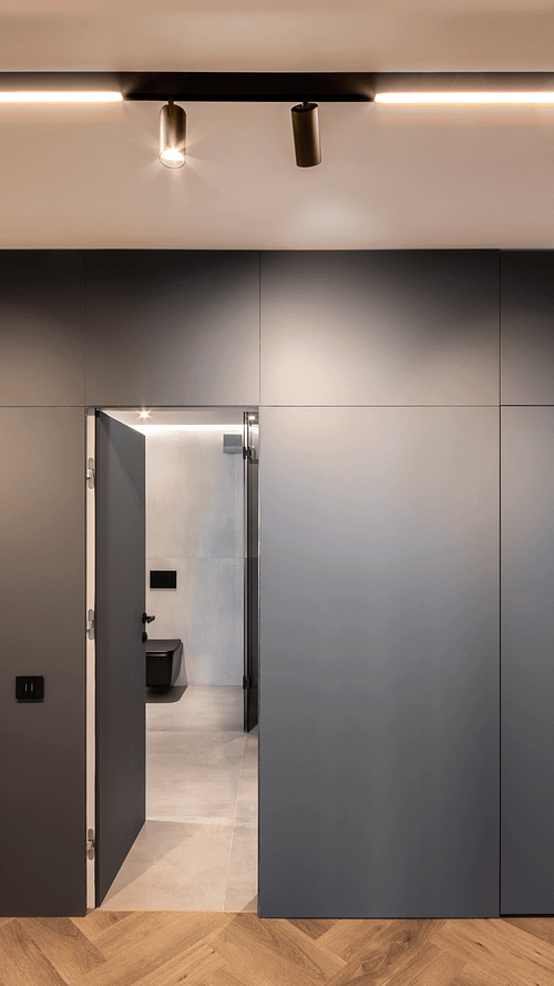 Animated GIF capturing movement and dynamism within the interior space &ndash; Azoria project