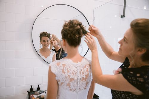 Bride Getting Ready