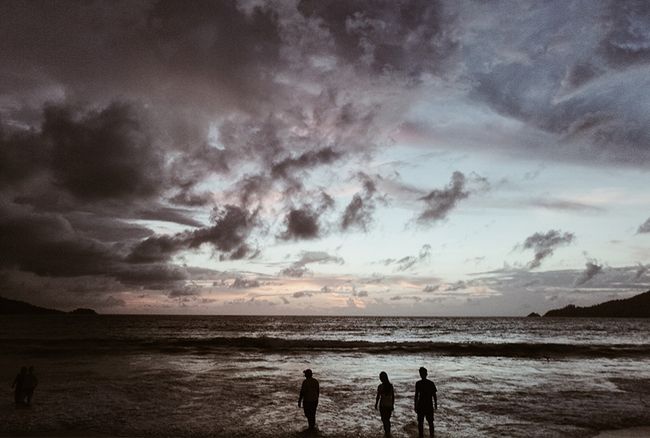 Schwarz-Weiß-Strandfotografie