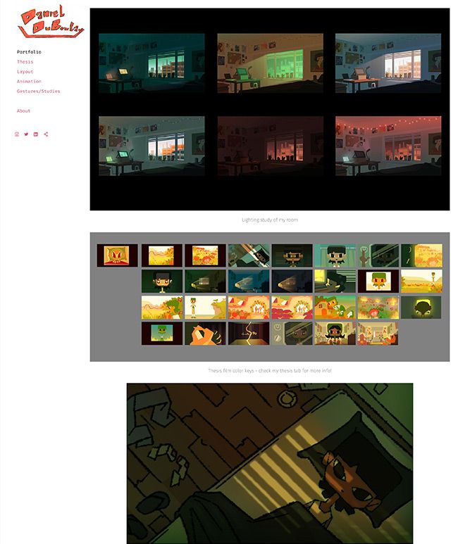 Sitio web de animación de Daniel Duboulay