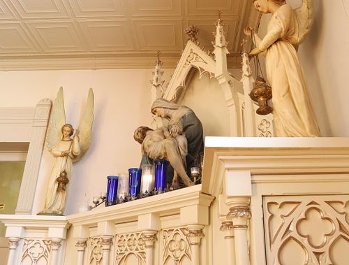 blessed mother votive shrine