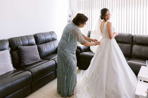Bride Getting Ready