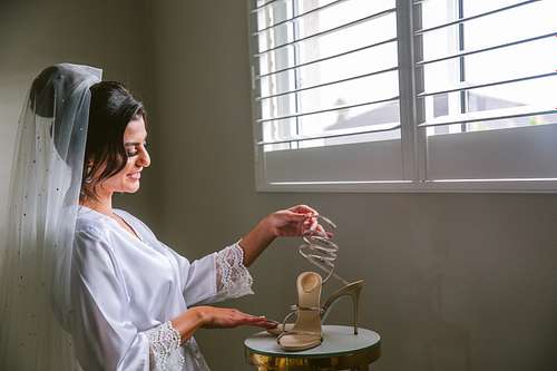 Bride Getting Ready