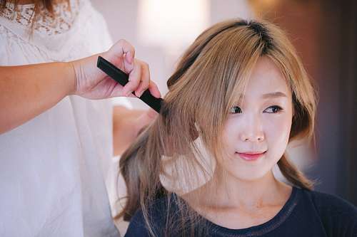 Bride Getting Ready