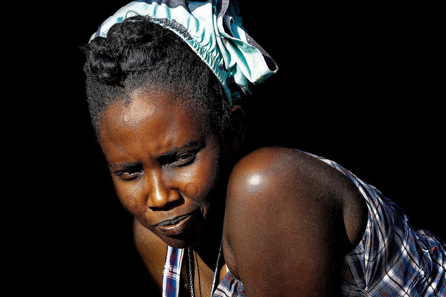 Portrait d'une femme massaï du Kenya