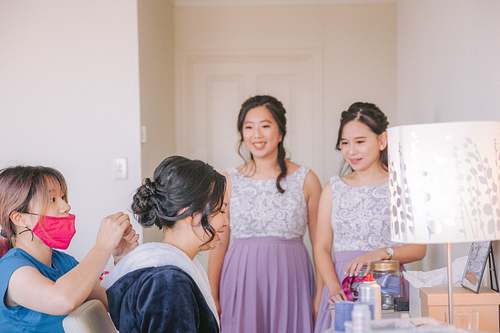 Bride Getting Ready