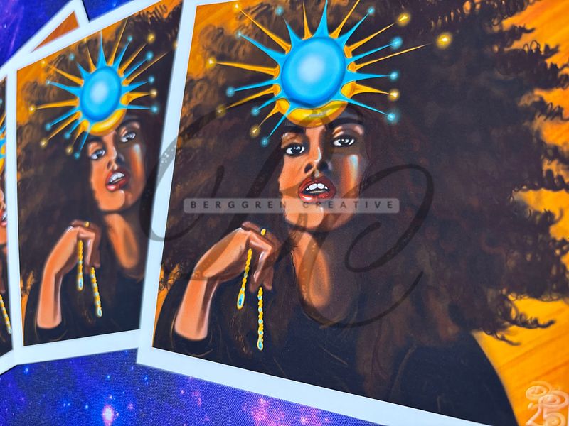Thea from The Five Realms 5x5" Giclee art print - signed!