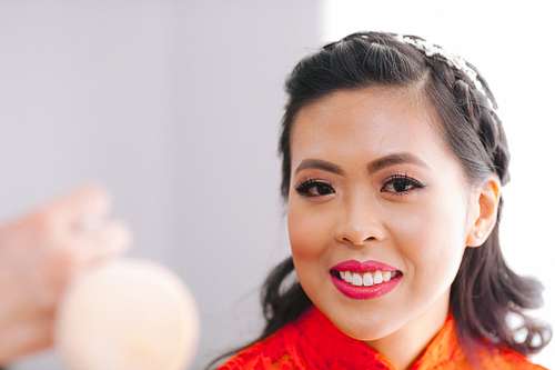 Bride Getting Ready