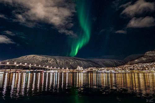 Aurora-Tornado &uuml;ber Tromso