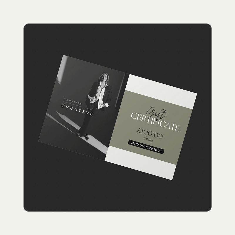 £100 Gift Card – Lucy Thwaites Photography / Thwaites Creative Studio