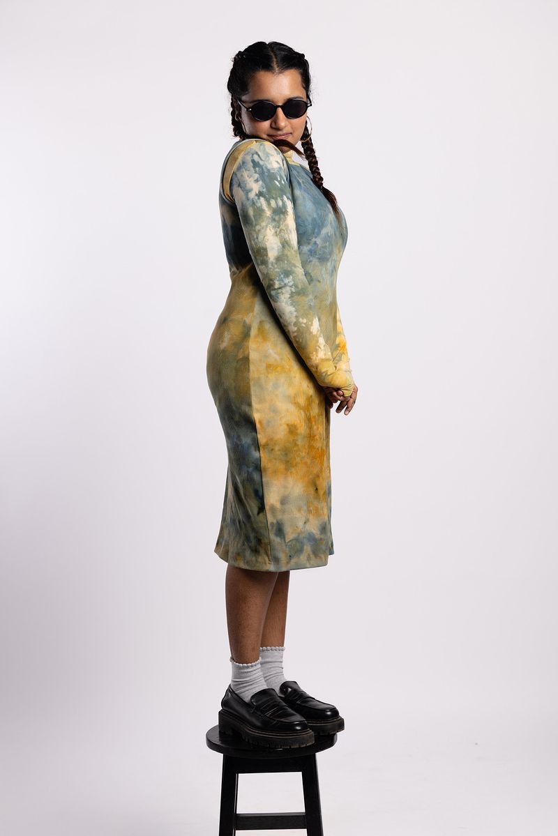 Ribbed Dress - Golden Hour