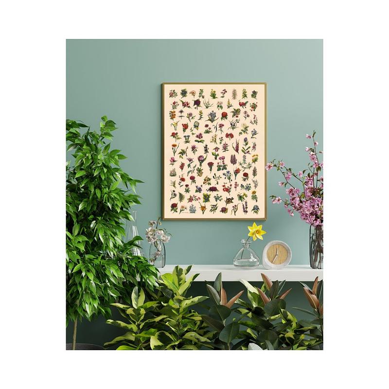 Ditsy Vintage Floral Art in Watercolour and Pen