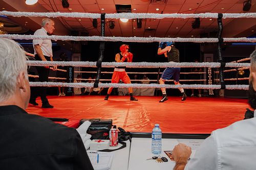 documentary photography of a boxing match in Vancouver