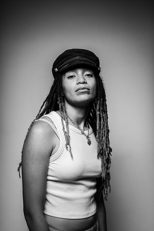 Studio portrait of Gaia with directional softbox lighting — classic portrait session by David Andrade, Las Vegas