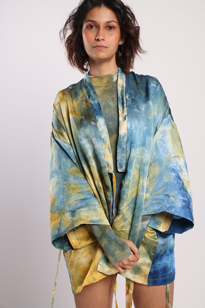 Unisex Wrap Tie Belt Kimono