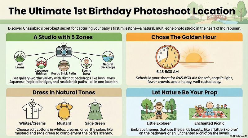 Don’t Blink: Why Swarna Jayanti Park is the Dream Spot for Your Baby’s First Photoshoot