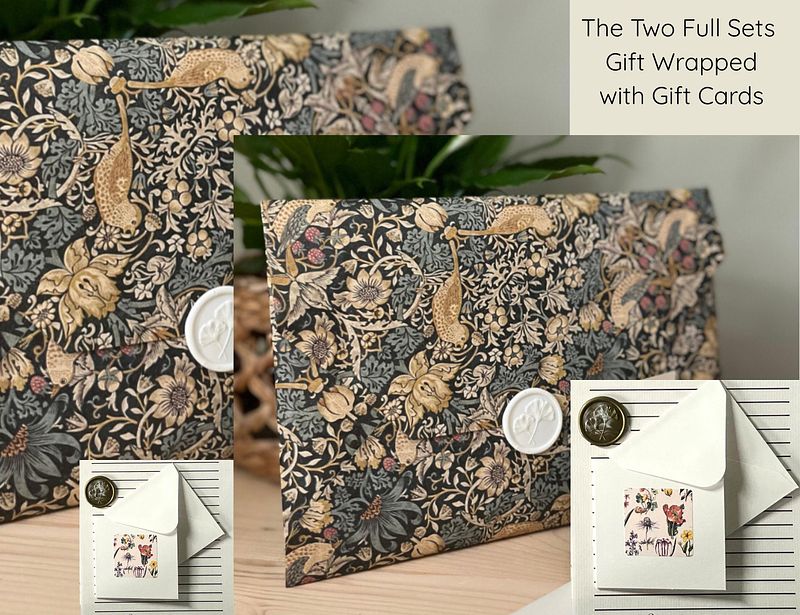 Luxury Vintage Floral Scented Letter Writing Stationery Gift Set with Accessories