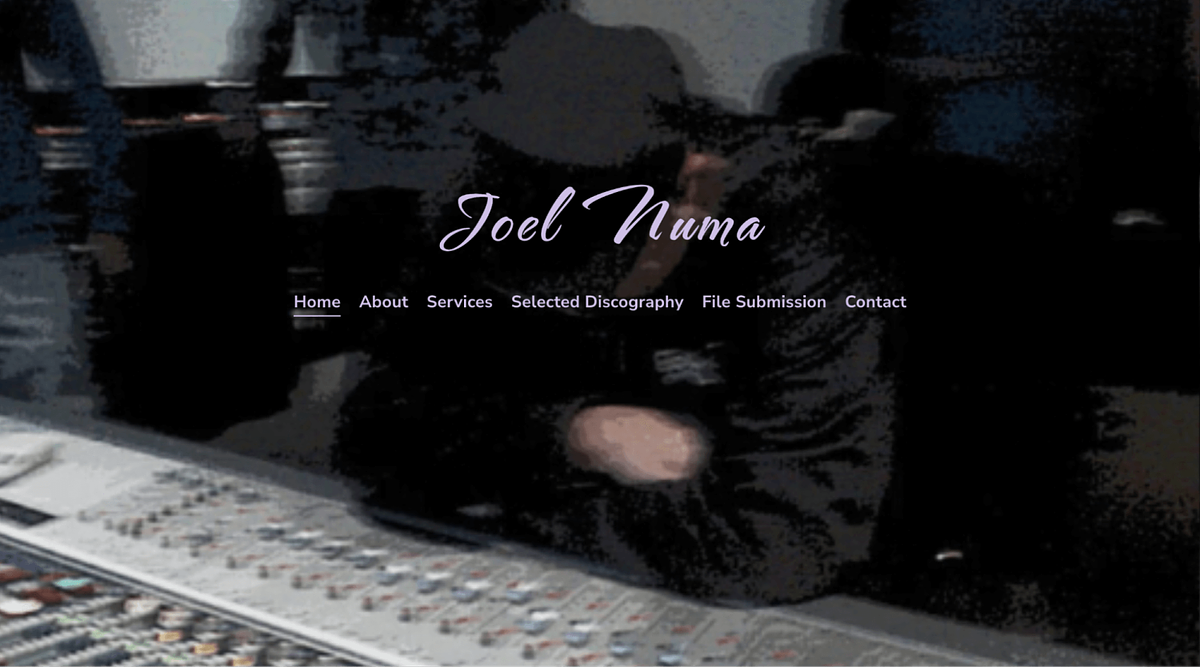 Joel Numa's musician website