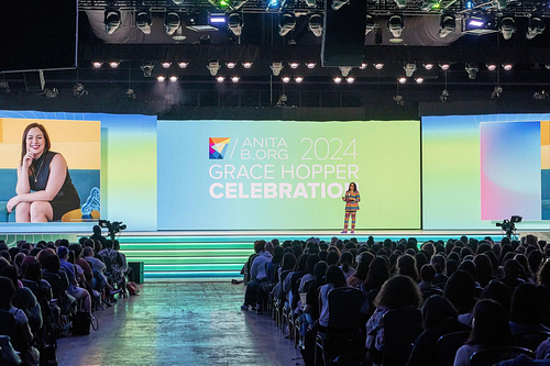 Strategic event photography for a global conference centered on women and nonbinary technologists