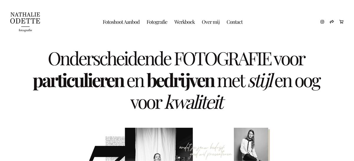 Nathalie Odette portfolio website