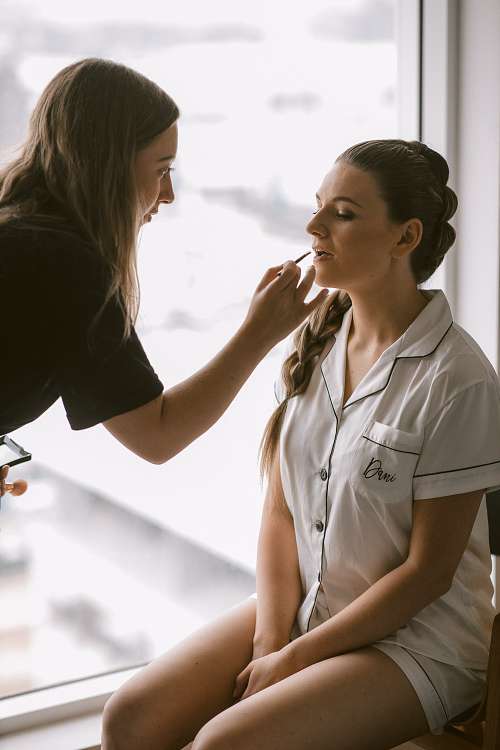 Bride Getting Ready
