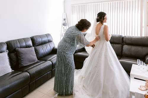Bride Getting Ready