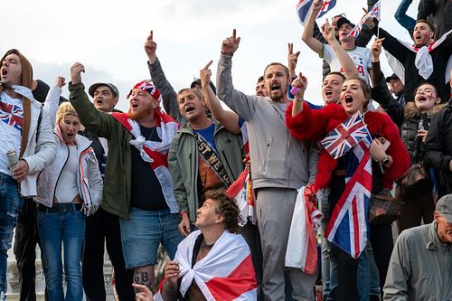 Tommy Robinson “Unite the Kingdom” march defending free speech, London, UK