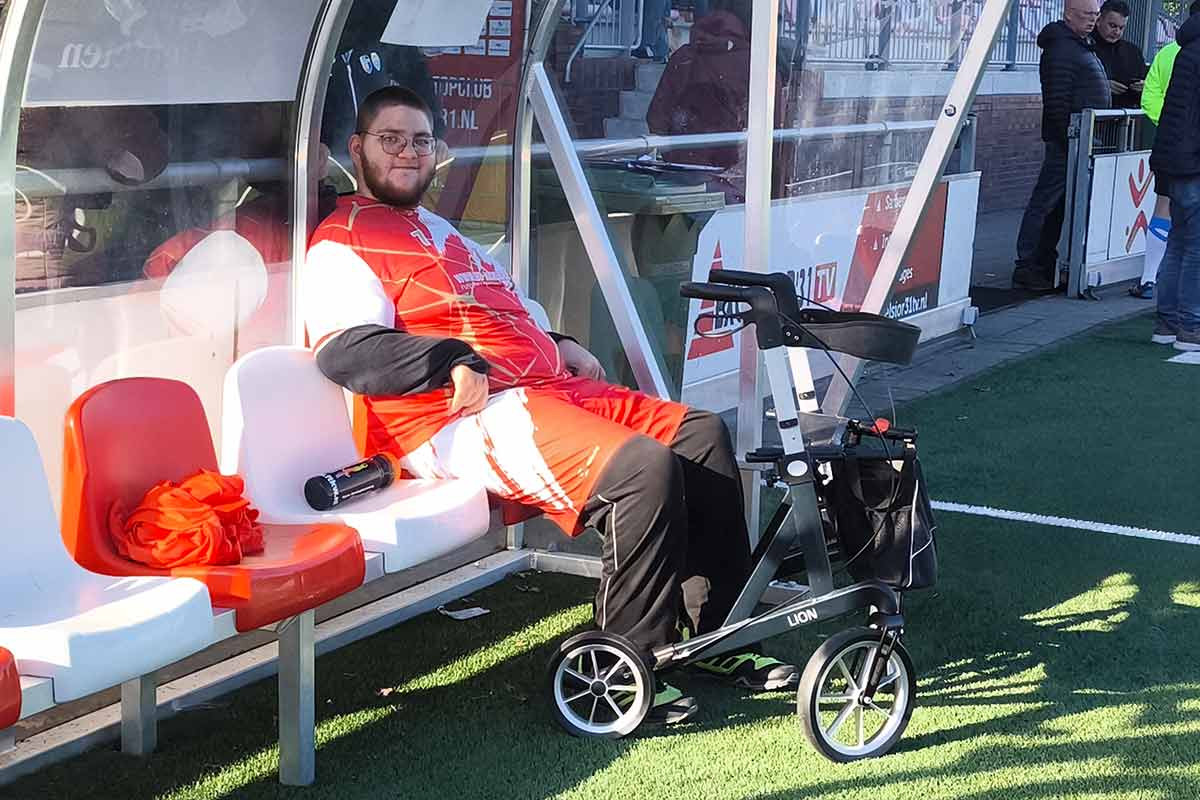 Kind der Ibbenbürener Kickers freut sich beim Spiel