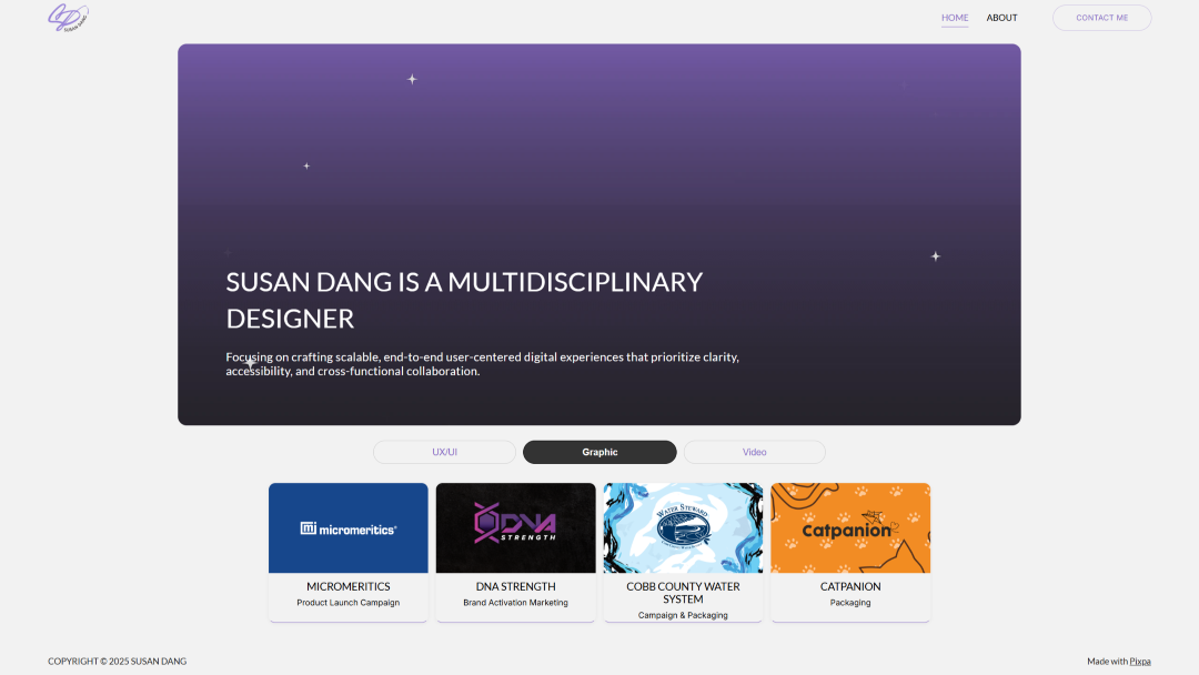 Portafolio de la diseñadora Susan Dang