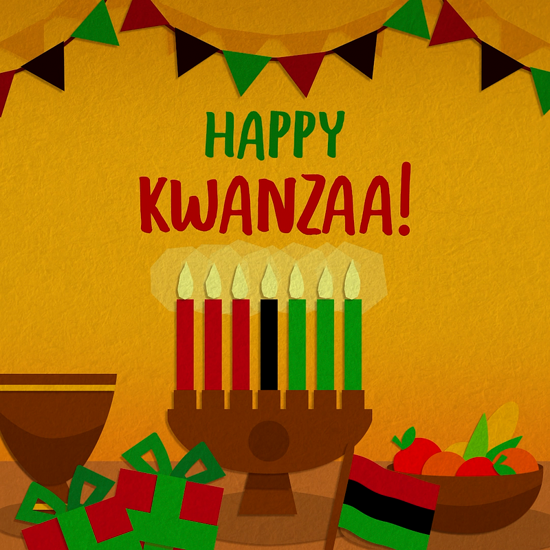 Kwanzaa Social Illustration