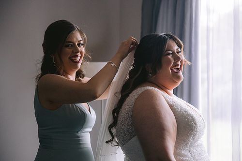 Bride Getting Ready