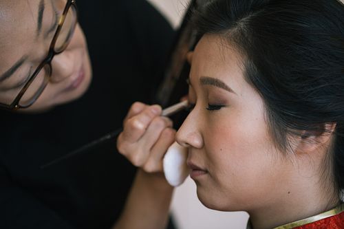 Bride Getting Ready