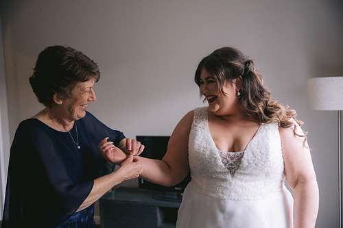Bride Getting Ready