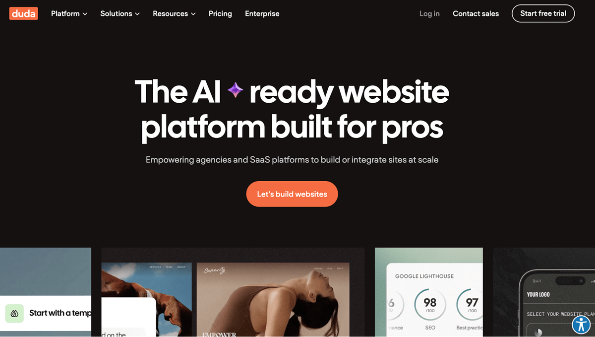 Duda website builder