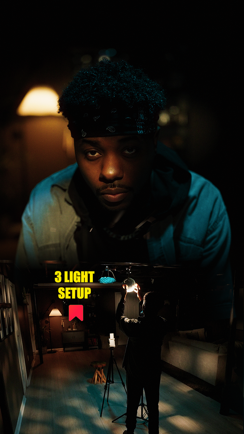 Disco Ball Cinematic Lighting Setup