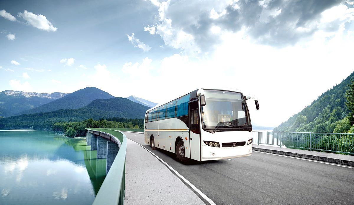 Volvo bus visuals were shot for branding & promotion across India