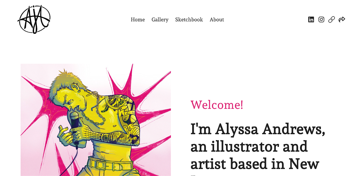 illustrator portfolio of Alyssa Andrews