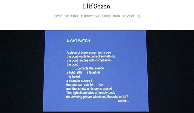 Site do Autor Elif Sezen